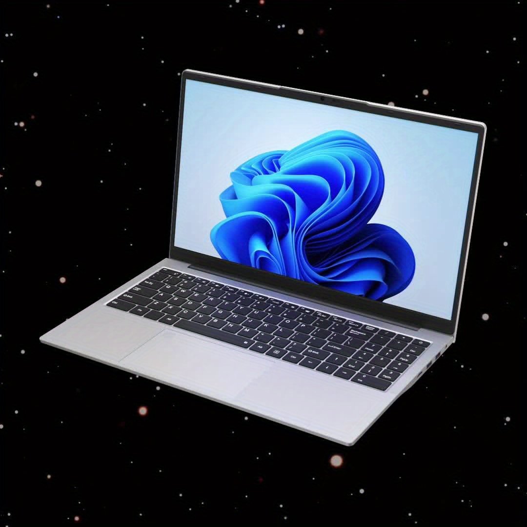 Auusda 15.6 Inch Silver Laptop | AMD Athlon Silver 3050e Processor | 8GB DDR4 + 256GB M.2 NVMe | Privacy Shutter | Fingerprint Recognition Unlock | Backlit Keyboard | Multiple-Ports | Compatible Study – Image 11