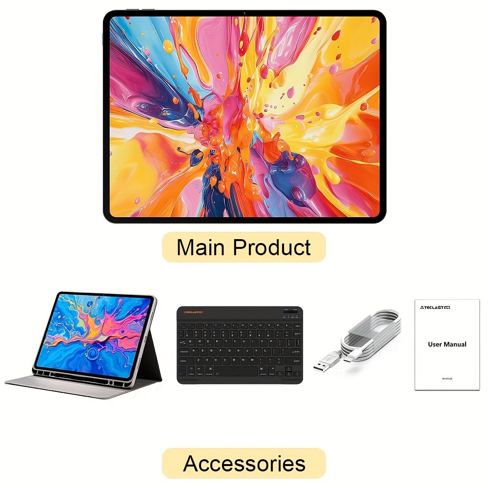 Teclast Artpad Pro 12.7-Inch Display, 90Hz Refresh Rate Smart Button, MTK G99 Octa-Core CPU, 20GB(8+12GB) RAM 256GB ROM with Support 2TB TF Card, LTE Support Dual SIM, Android 15 Al Hyper-Audio, Tablet, Pad – Image 8
