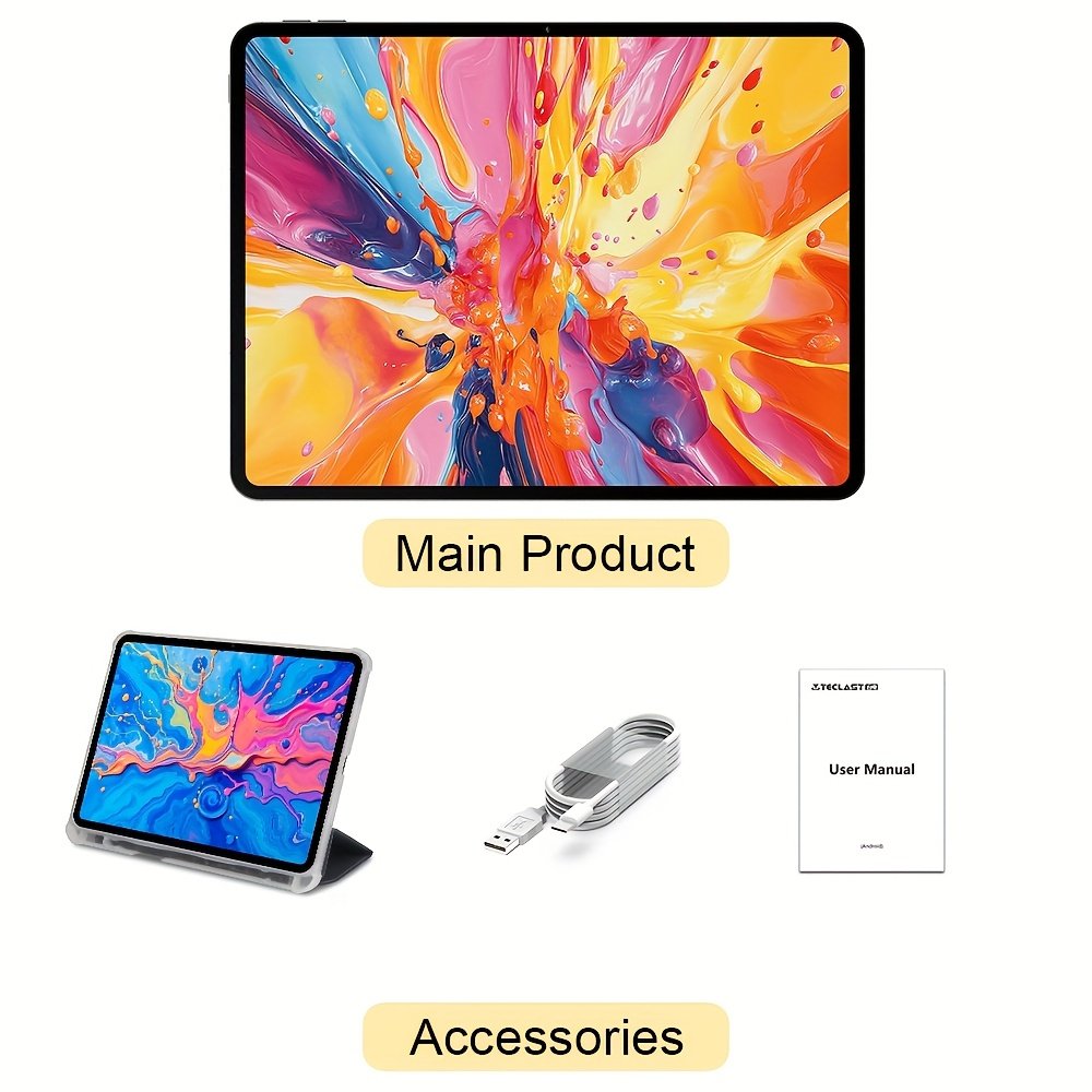 Teclast Artpad Pro 12.7-Inch Display, 90Hz Refresh Rate Smart Button, MTK G99 Octa-Core CPU, 20GB(8+12GB) RAM 256GB ROM with Support 2TB TF Card, LTE Support Dual SIM, Android 15 Al Hyper-Audio, Tablet, Pad – Image 7