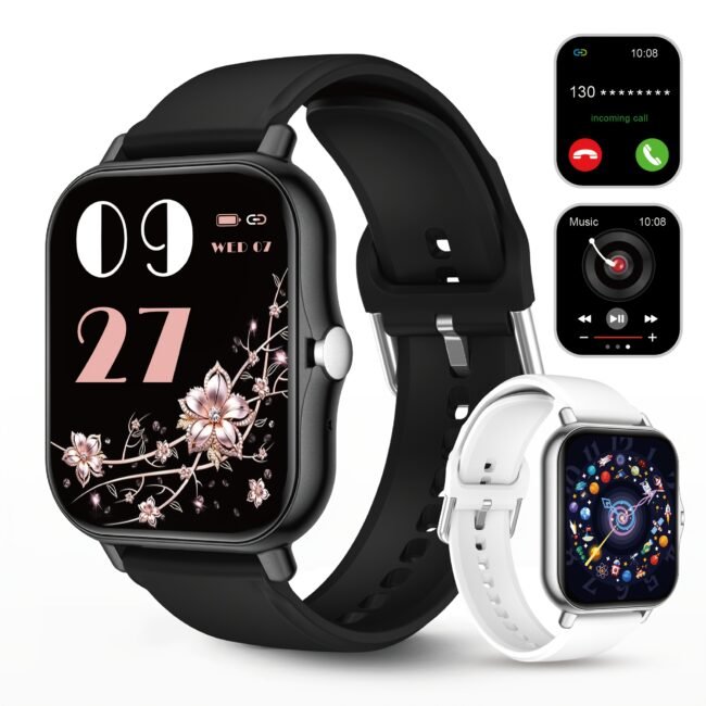 product-fancy-60825a35-fa28-4620-a034-3ff6126b715b 1.83 - Inch Newest Model Sports Smart Watch, with Wireless Calling, Message Notification, Multiple Sports Modes, Remote Camera Control, Sedentary Alerts, Calorie Calculation, Men's and Women's Wristbands, Suitable for iPhone and Android, Unisex As A