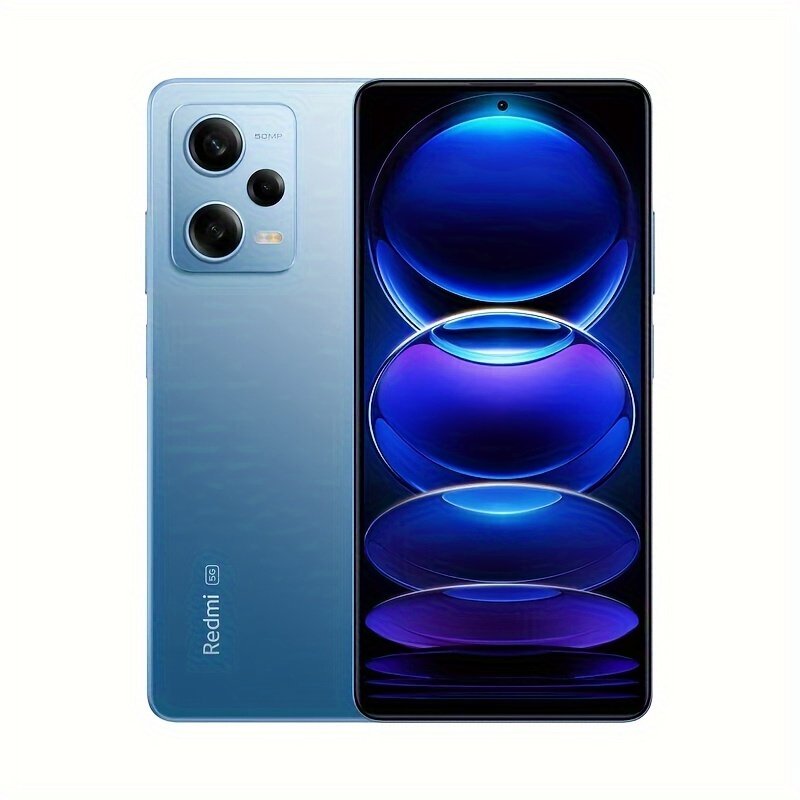 Xiaomi Redmi Note 12 Pro 5G Smartphone, OLED 6.67-Inch Display, 120Hz, Dual SIM, 128GB, 8GB RAM, 50MP AI Selfie Camera, 4K Video, NFC, Fast Charging, 5000Mah Battery, Facial Recognition, Unlocked Asian Edition