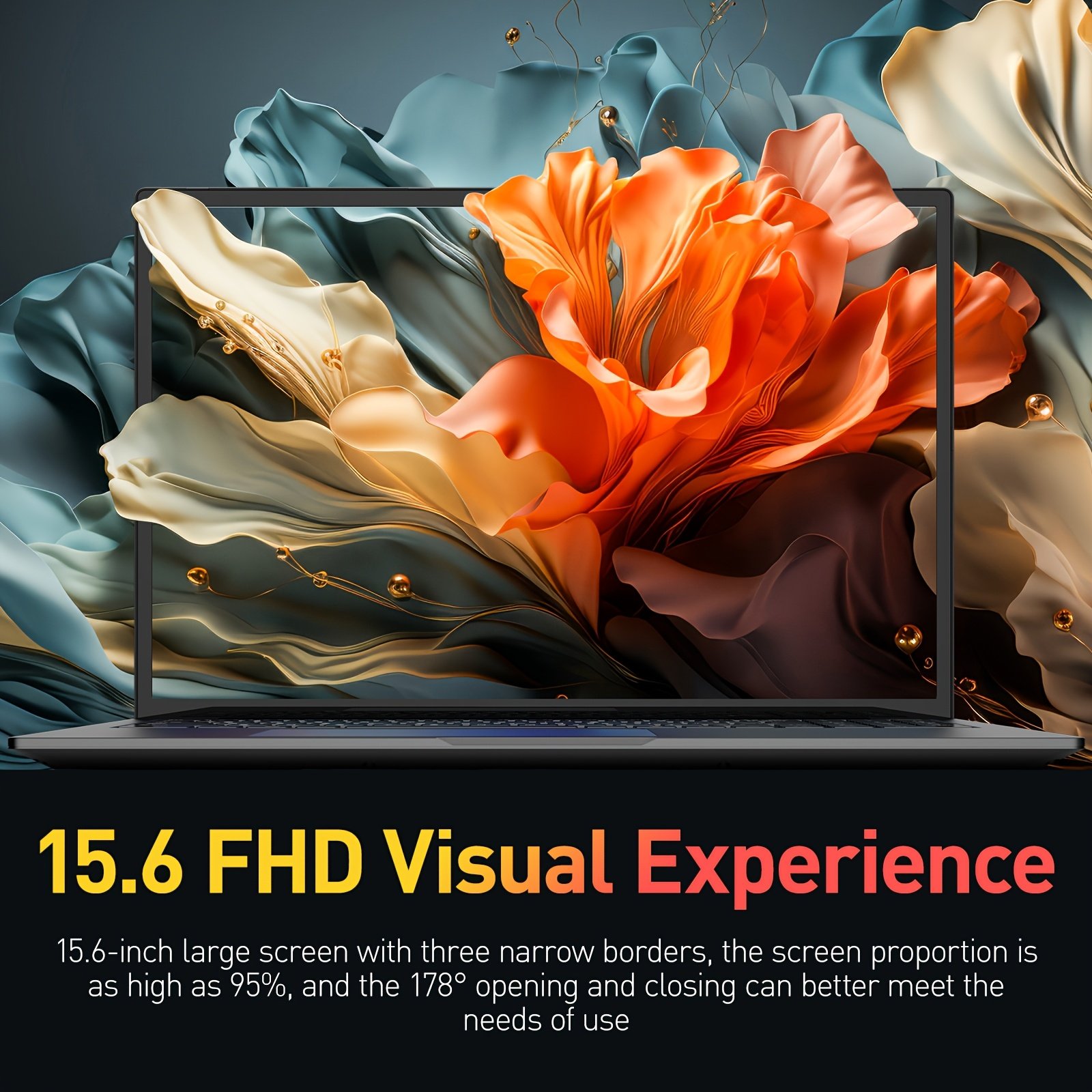 Laptop with 16GB LPDDR4 Memory and 128GB Solid-state Drive, Equipped with an Intel Celeron N5095 Processor, up to 2.9GHz, Quad-core, 1920x1080 IPS Display, Built-in HD Front Camera, 2 USB-A Ports, Pre-installed Operating System, with Fingerprint – Image 8