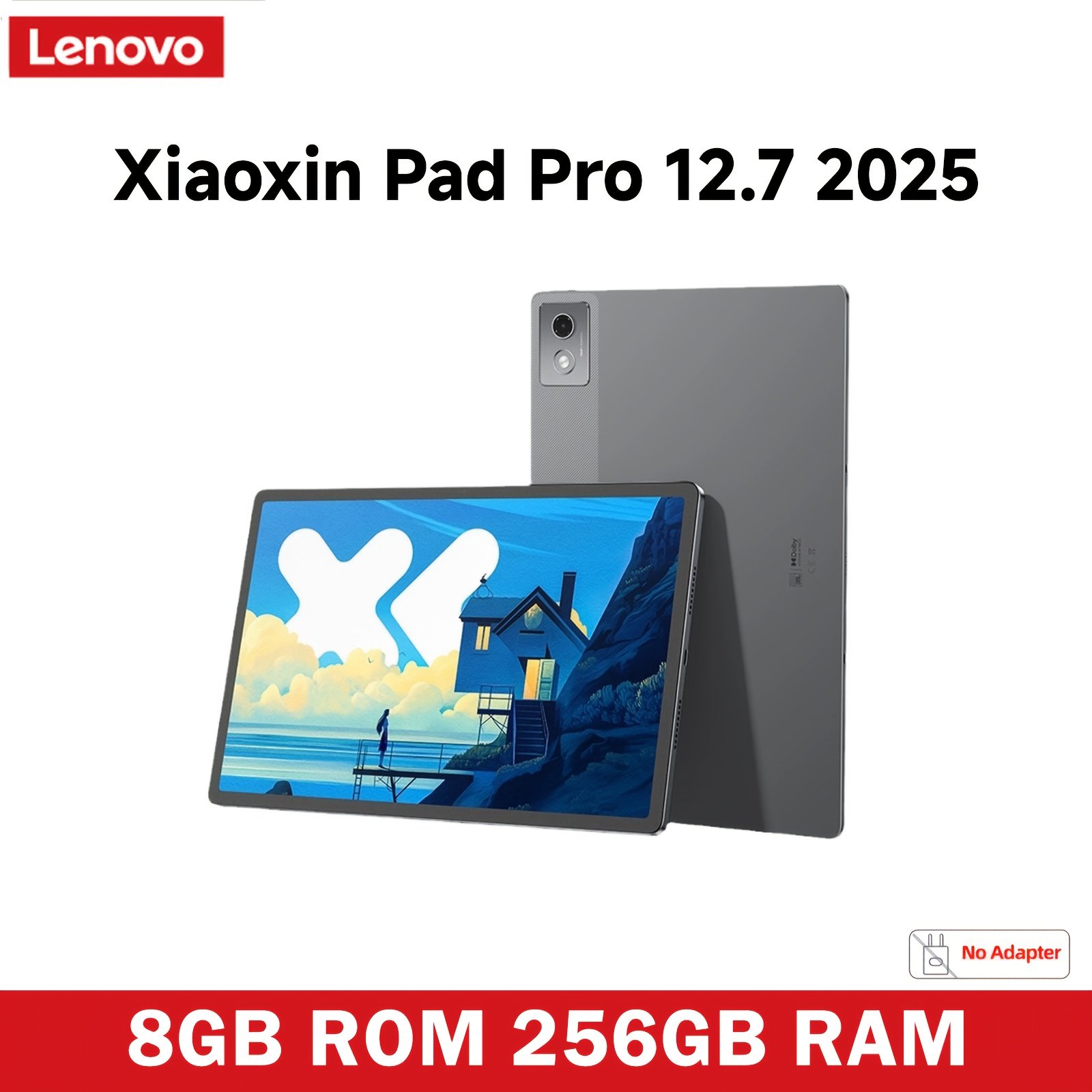 Lenovo Xiaoxin Pad Pro 12.7 Global ROM Android Tablet 12.7" Screen 144Hz 8GB RAM 256GB ROM 13MP Camera, 2944X1844 Resolution 10200Mah Dimensity 8300 Android 14 Tablet (No Adapter), Tablet, Pad, Tablet, Pad – Image 6
