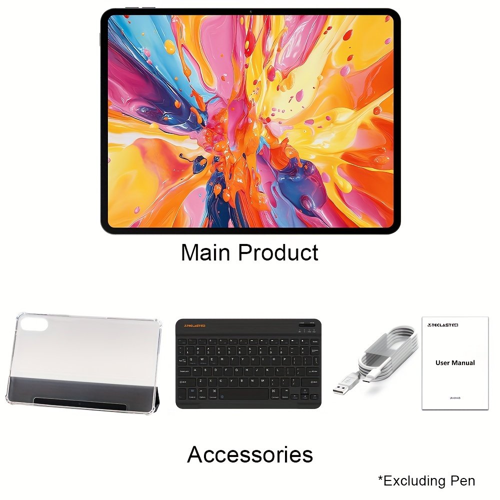 Teclast Artpad Pro 12.7-Inch Display, 90Hz Refresh Rate Smart Button, MTK G99 Octa-Core CPU, 20GB(8+12GB) RAM 256GB ROM with Support 2TB TF Card, LTE Support Dual SIM, Android 15 Al Hyper-Audio, Tablet, Pad – Image 12