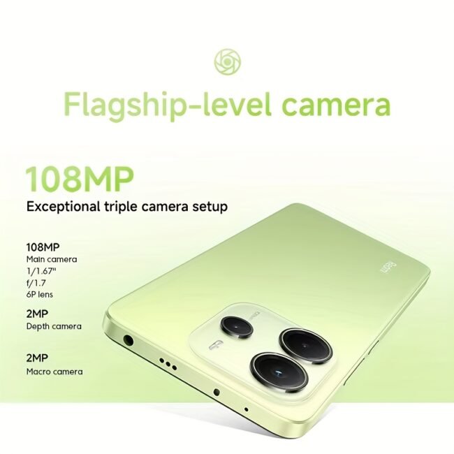 Xiaomi Redmi Note 14 4G Cell Phone, 6+128/8+128/8+256GB, Dual SIM, 6.67'' AMOLED 120Hz Display, 108MP AI Camera, 5500mAh Battery 33W Fast Charging, In-screen Fingerprint Sensor, High Quality, MediaTek Helio G99-Ultra, Charger Removal