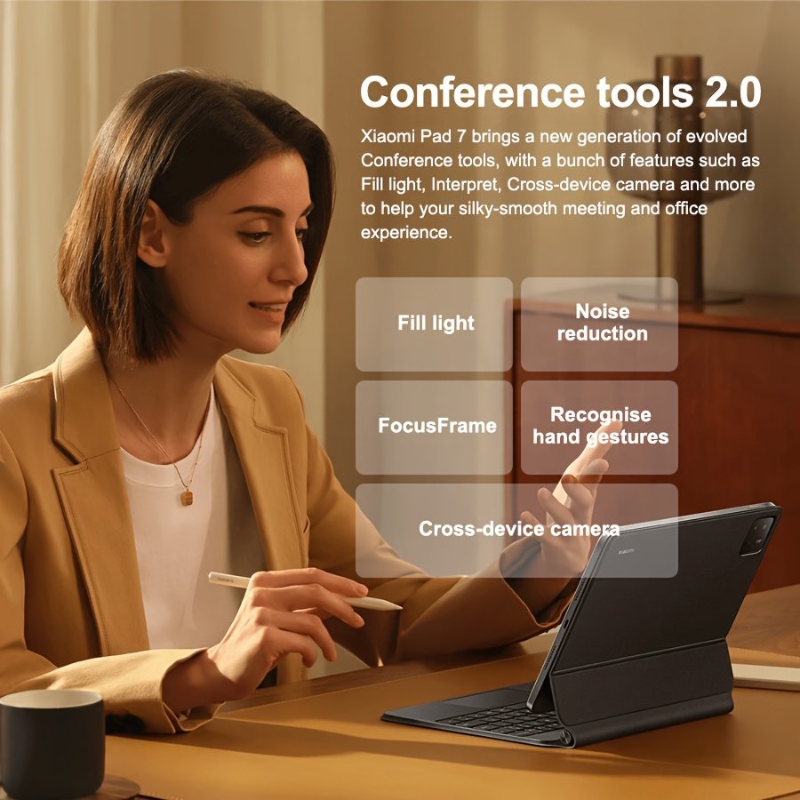 Xiaomi Pad 7 12GB+256GB 11.2" Global Version 3.2K 144Hz Display Snapdragon 7 Gen3 8850mAh 13MP+8MP Camera IPv6 Support Atmos Tablet PC Xiaomi Tablet, Not Include Charger – Image 9